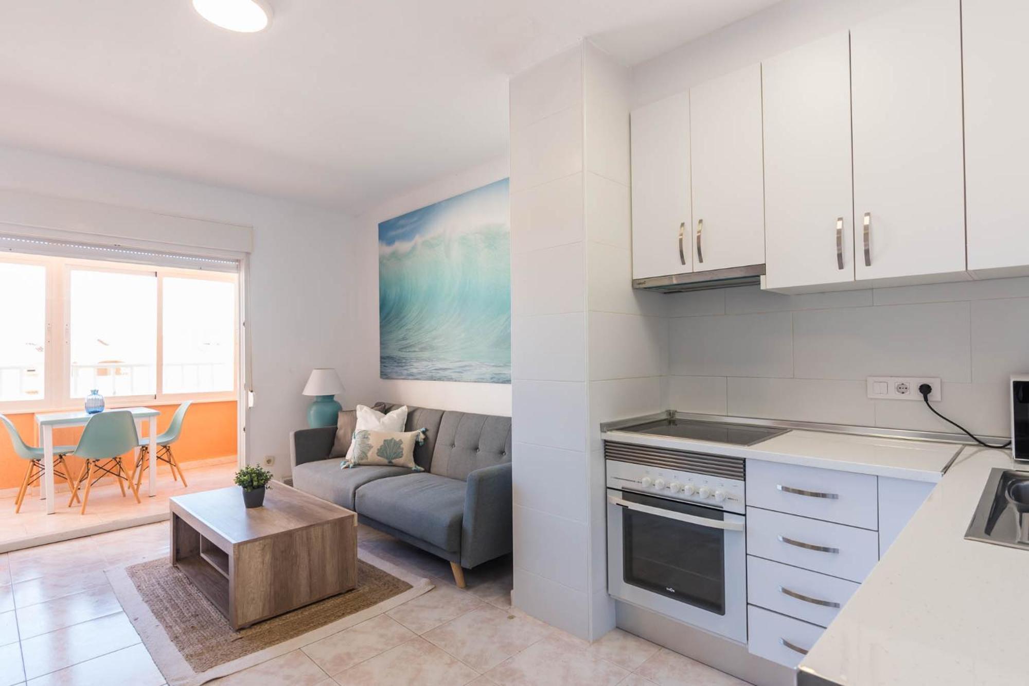 Appartamento Urbanizacion Copacabana - La Manga Del Mar Menor Km2 - Vistas A Mediterraneo Dormitorio Doble Y Sofa-Cama Esterno foto