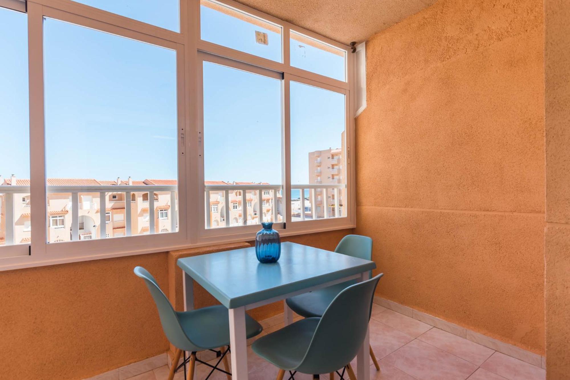 Appartamento Urbanizacion Copacabana - La Manga Del Mar Menor Km2 - Vistas A Mediterraneo Dormitorio Doble Y Sofa-Cama Esterno foto